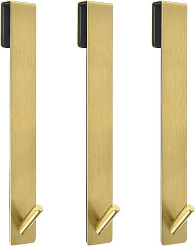 Miniatura 22 de Ganchos para puerta de ducha (7.5 pulgadas), ganchos extendidos sobre la puerta para puerta de ducha de vidrio sin marco, ganchos de acero