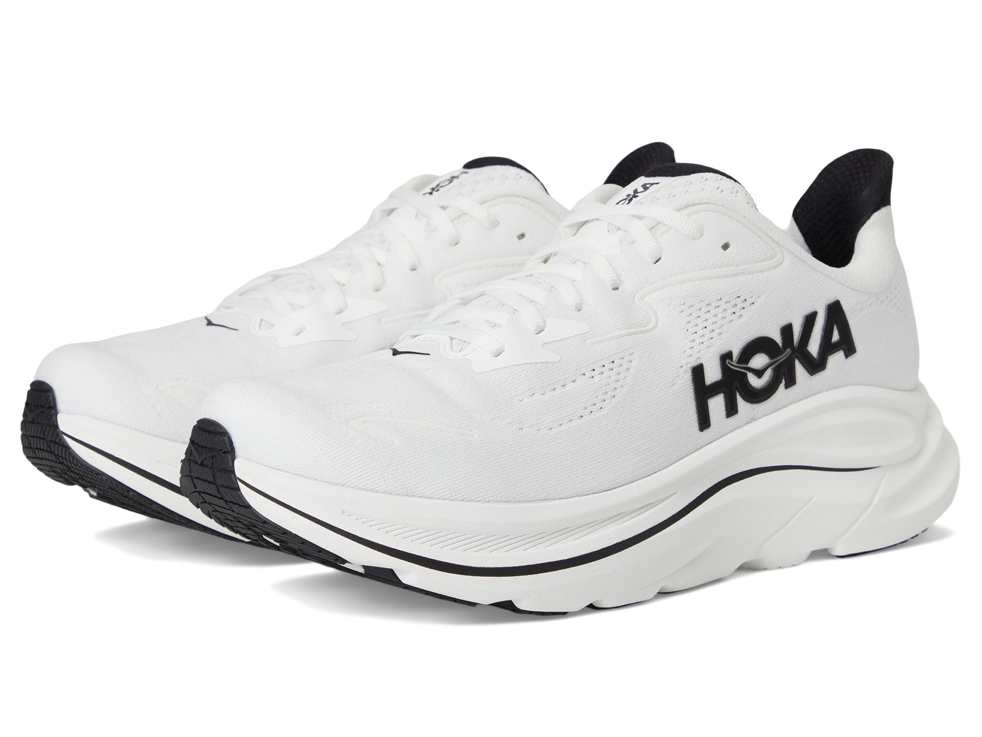 Hokaメンズクリフトン10, ホワイト/ブラック, 13