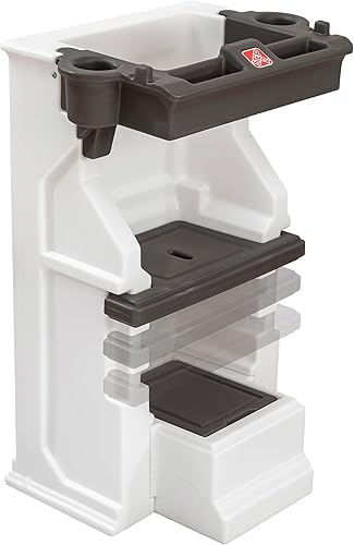 Step2 Mobile Helper, taburete y soporte de torre para niños pequeños, altura ajustable y almacenamiento integrado, pies antideslizantes, incluye