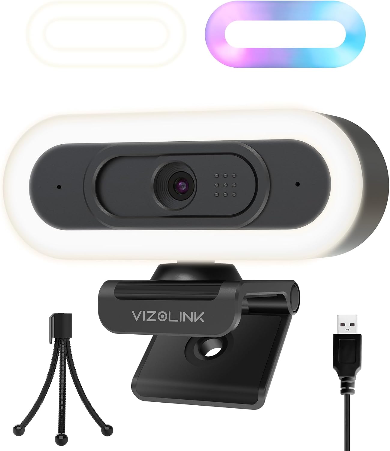 1080P Webcam with Built-in Microphone, W2N Web Cam, Privacy Cover, 75° FOV, Noise Cancellation, Plug & Play Web Camera for Computer, USB Webcam for Pc, Laptop, Desktop, Mac