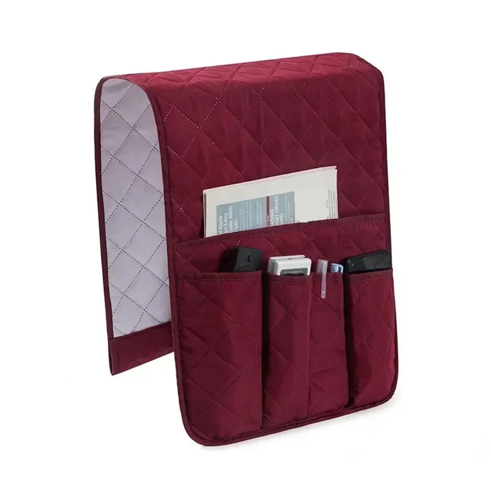 ZPFDSG Sofa Armrest Organizer With 5 Pockets And Cup Holder Tray Couch Armchair Hanging Storage Bag