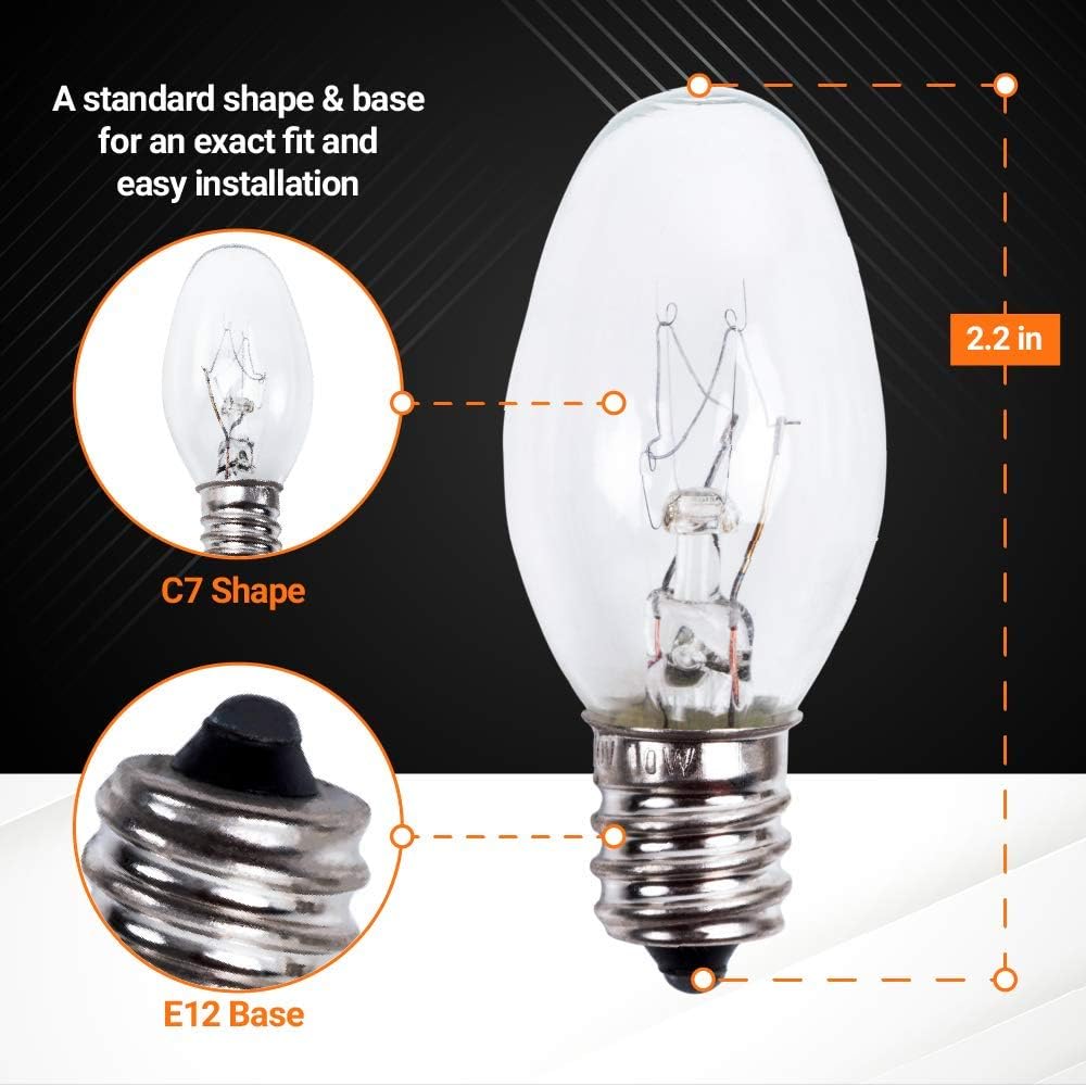 BlueStars 22002263 10W 120V Light Bulb Replacement – Compatible with Whirlpool Kenmore KitchenAid Models – Replaces WP22002263 3406124 4344740 PS11739347 AP6006279 - Pack of 2