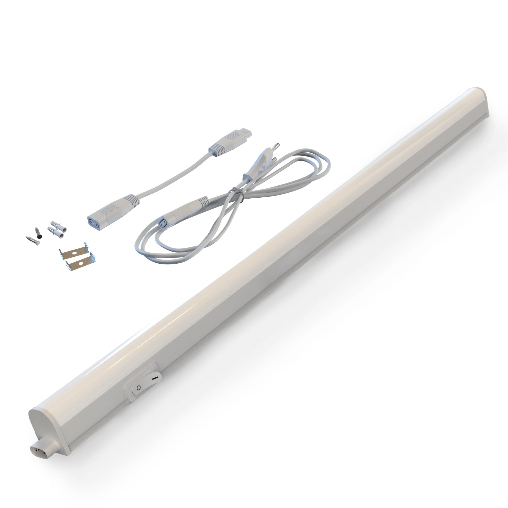 BRILONER LED-Unterbauleuchte mit Ein/Aus-Schalter – neutralweiß, 8 W, 800 lm, inkl. Kabel