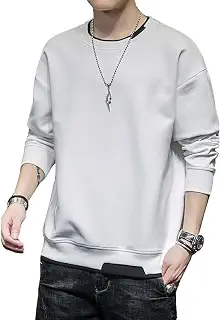 [foveitaa] トレーナー メンズ パーカー Tシャツ 長袖 春秋服 ゆったり シルエット プルオーバー トップス カジュアル おしゃれ 大きい サイズ 服