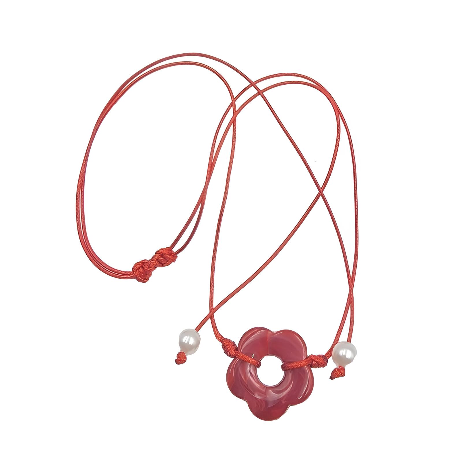Ras du cou fleur en argent 925 collier ajustable pour femme