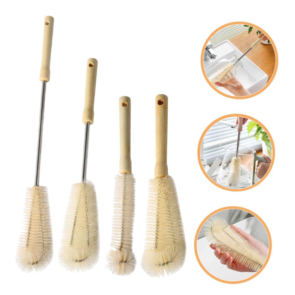 Toddmomy 16stücke Teiliges Von Flaschenbürsten Mit Flexiblen Von Wasserflaschen Gläsern Und Babyflaschen Für Erreichbare