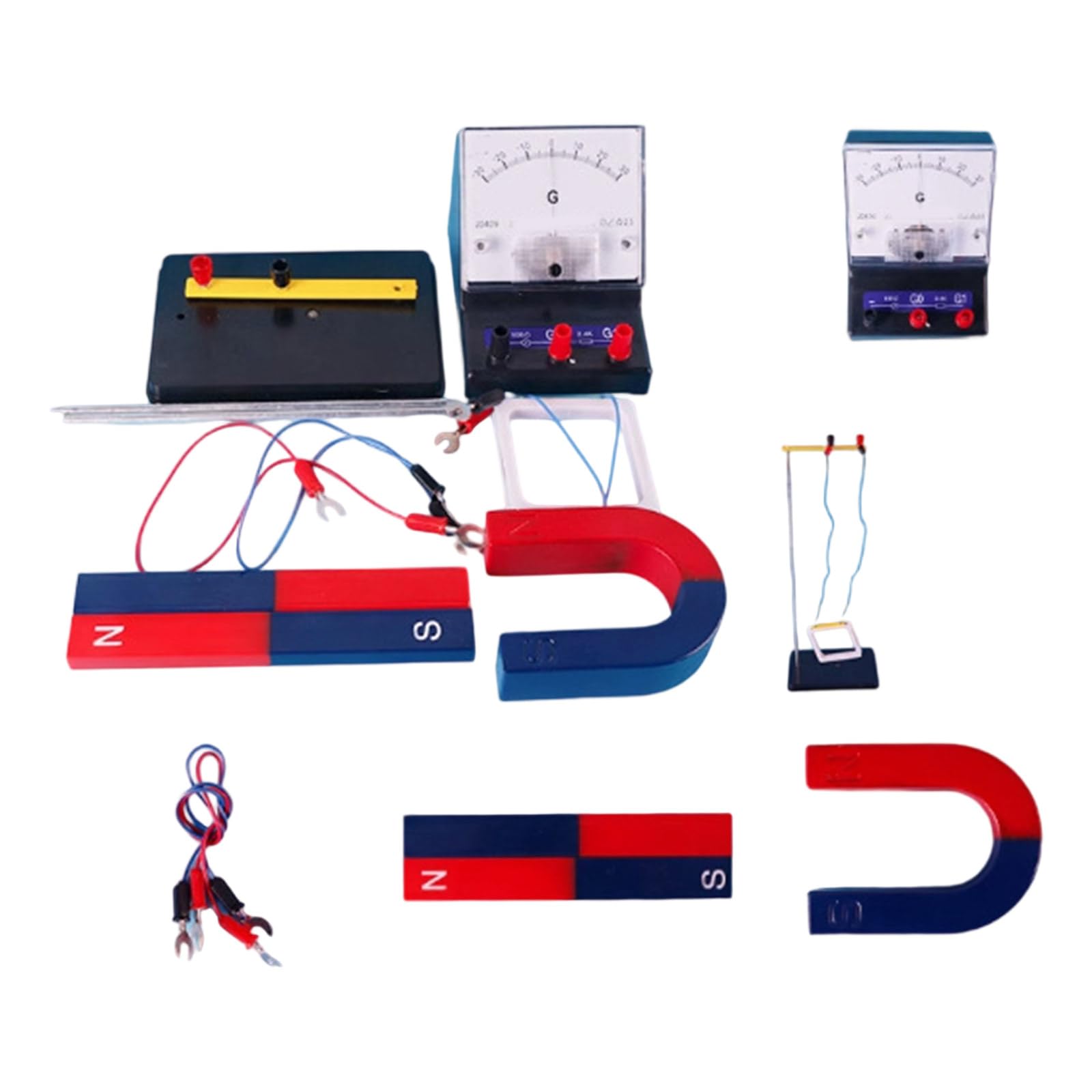 Matériel d'expériences d'induction pratique en électromagnétique, aide pédagogique pour enseignement en classe, démonstration, école, électromagnétisme, équipement de laboratoire