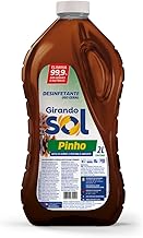 Desinfetante Perfumado Pinho Girando Sol 2L, Girando Sol, Desinfetante Líquido De Uso Geral, Marrom, Elimina 99,9% Dos Germes E Bactérias