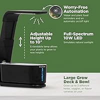 Vista 4 de AeroGarden Sprout - Jardín interior con luz LED de crecimiento, color blanco