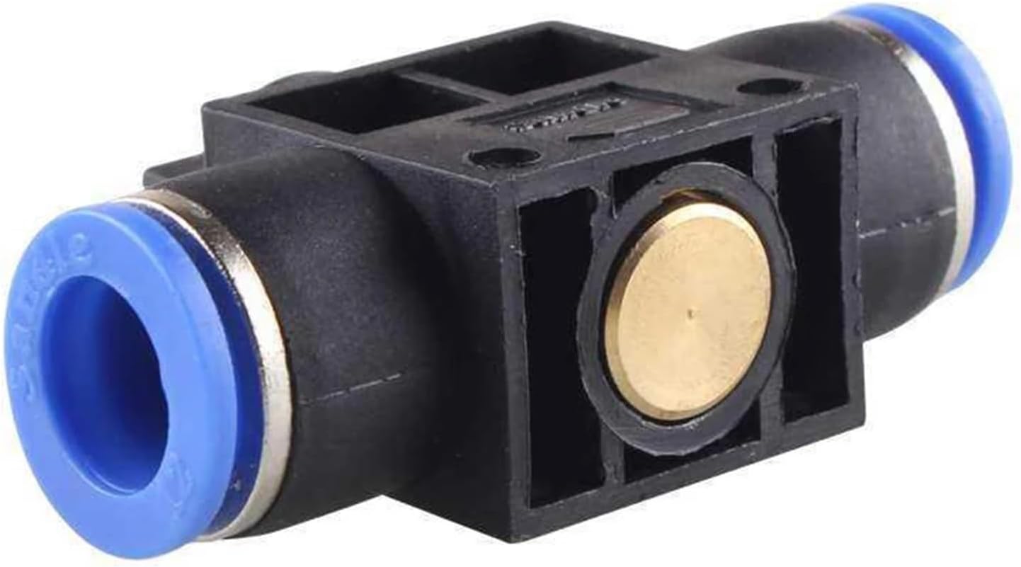 1pcs HVFF Pneumatic Quick Connector Quick Plug Hose Air Hose Manual Valve Gas Switch Controller PU Hose 4 6 8 10 12mm(HVFF-4)