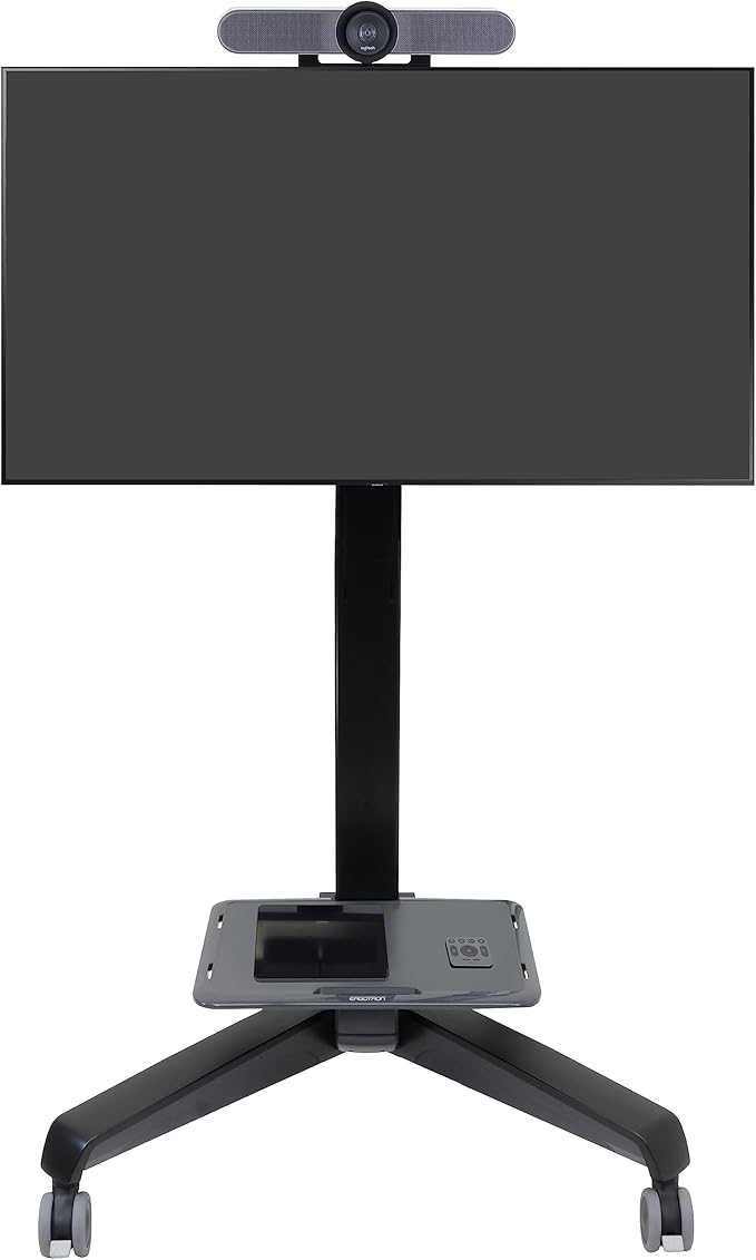 Ergotron – Neo-Flex Mobile MediaCenter UHD, Carro rodante para monitores o TVs hasta 80 pulgadas, 90-120 lbs, Negro miniatura 3