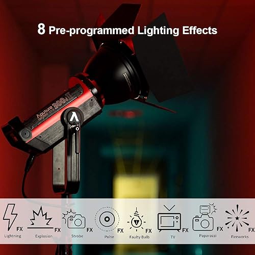 Miniatura 2 de Aputure LS C300D Mark II COB Light Storm 350W 55000lux Luz de día Balanceada Luz de video Led Montaje en V CRI97+TLCI97+8 Efectos de iluminación