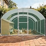 Soontrans Hühnerstall 3x8 m Groß Tunnel Hühnergehege, 24 ㎡ Freilauf für...
