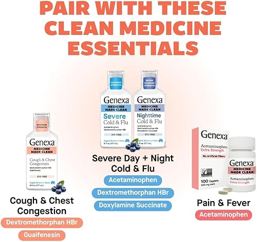 Miniatura 7 de Genexa Flu Fix - 60 tabletas - Remedio contra la gripe multisíntoma, orgánico, sin gluten y sin OMG - Remedios homeopáticos