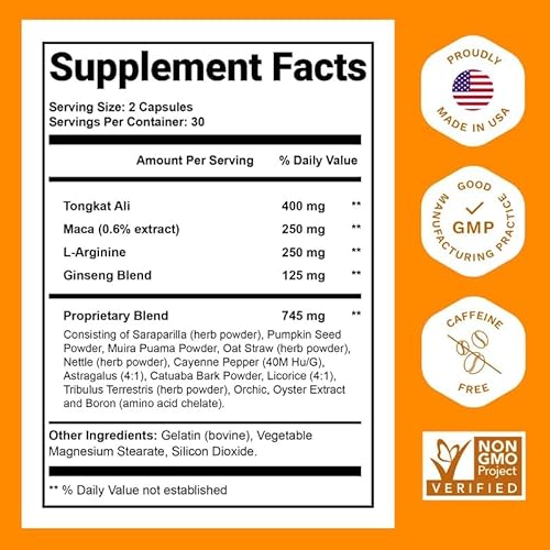 Boostultimate - #1 Rated Testosterone Booster Pills For Men: Low T Supplement With Tongkat Ali, Maca, Muira Puama, L-Arginine An Ginseng For Natural Male Enhancement - Increase Your Muscle Size, Energy And Stamina #TOP1