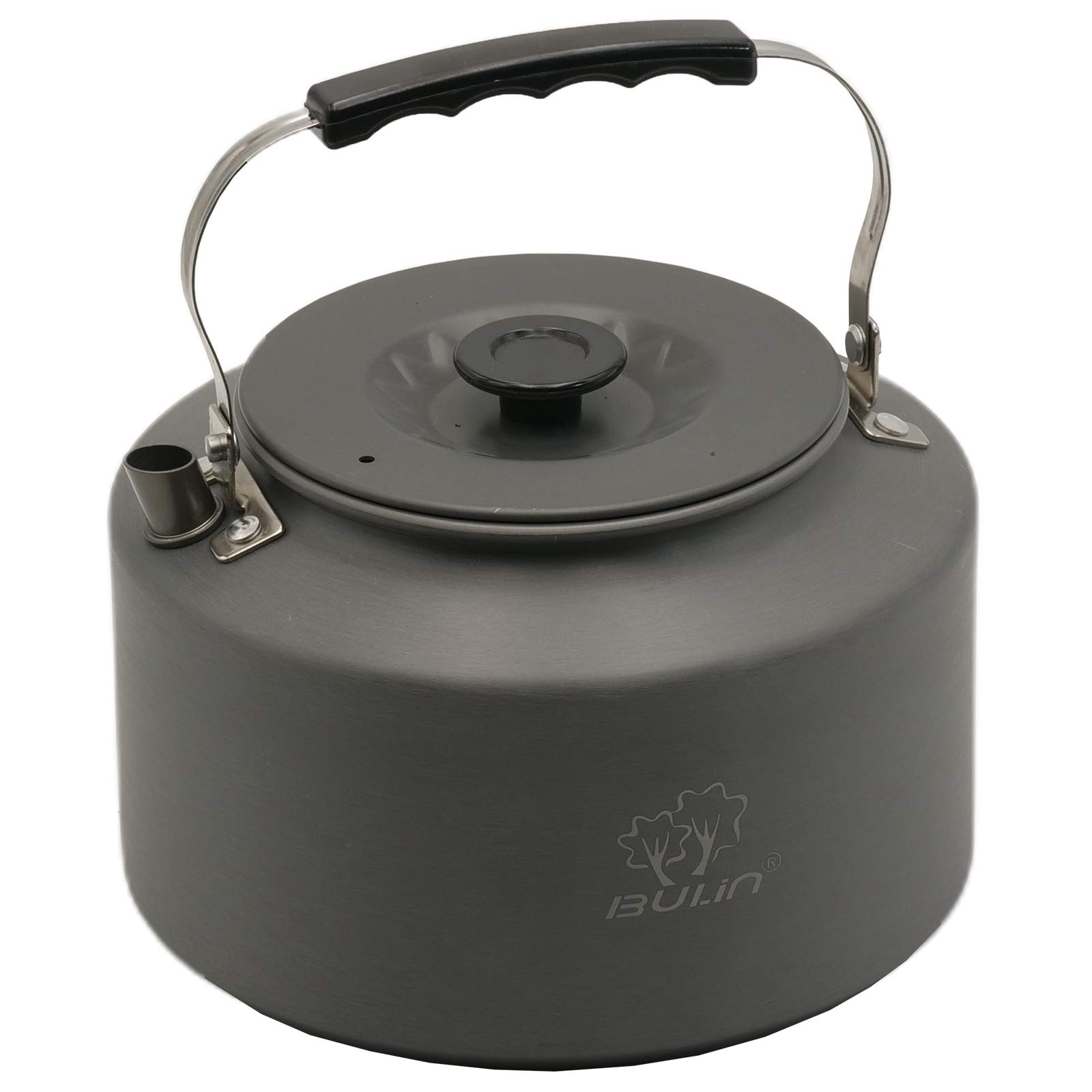 Bulin Bollitore da Campeggio, bollitore Portatile Piccolo in Alluminio anodizzato, teiera con Fondo reattore per 2-3 Persone, Ideale per Trekking, Campeggio, Picnic, Outdoor