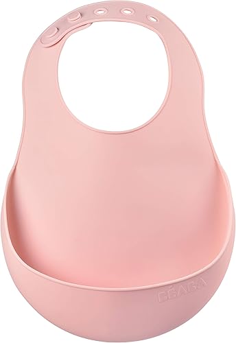 Miniatura 10 de Beaba Babero de silicona para bebé, hecho con silicona suave y flexible, baberos para bebé con recogedor de alimentos para bebés, esenciales para la
