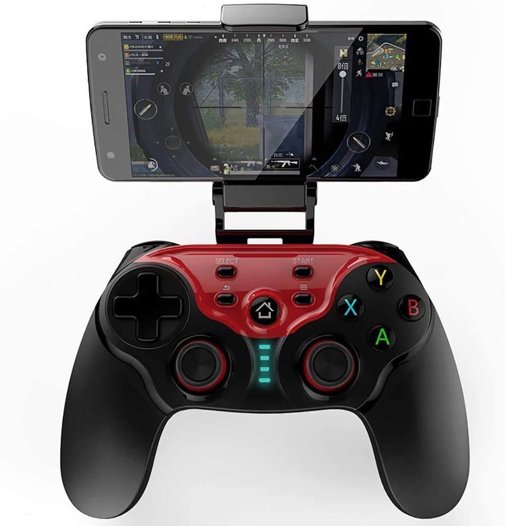 Mobilny kontroler do większości gier, mobilna gamepad bezprzewodowy kontroler do gier joystick dla systemu Android/iOS/Win 7/8/10, mapowanie kluczy, strzelanie i wyścigi strzelanie