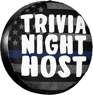 Trivia Night Host Premium SUV Tire Covers: Ultimate Wheel Protection Against Corrosion 15in