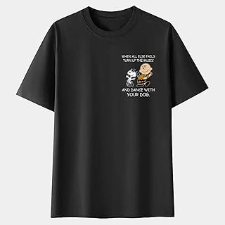 Tシャツ 日本製 メンズ スヌーピー チャーリーブラウン 英字 半袖丸首 綿100% プリント 夏服 トップス 速乾性 柔らかい 大きいサイズ S-3XL ファッション服 ストリート