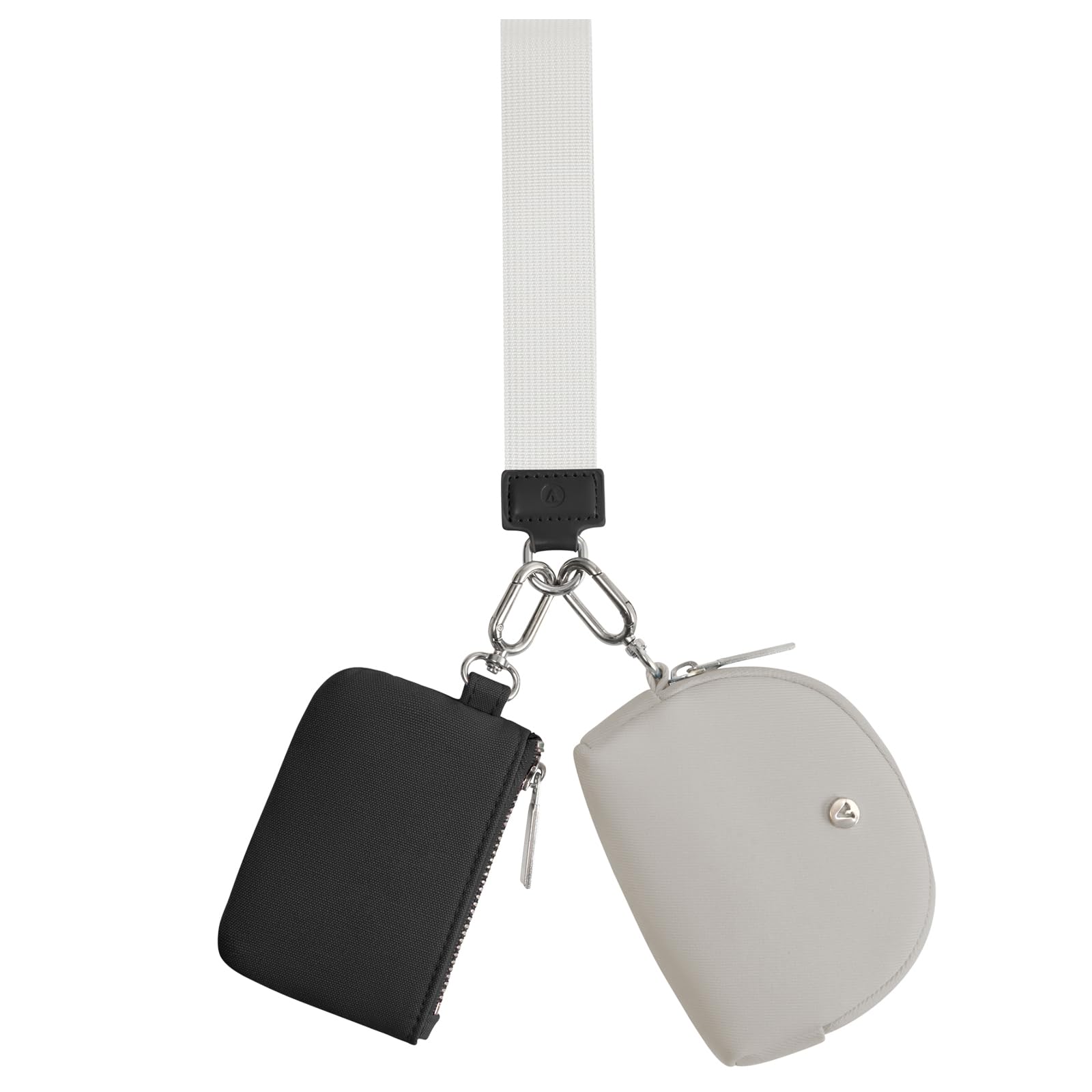 KeyChain Wallet Wristlet Wallets For Women Mini Zip Dual Pouch Wristlet