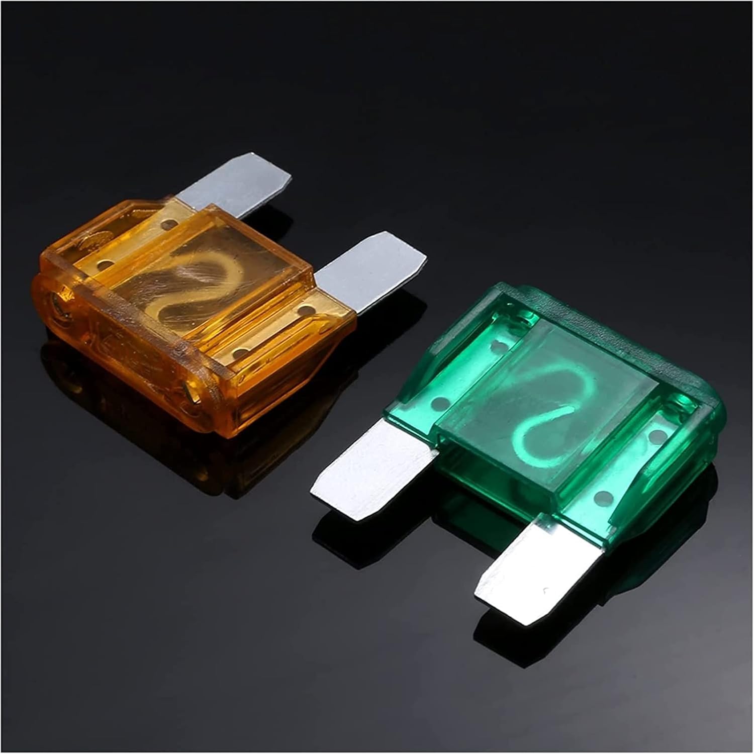 24pcs 8 Kinds Car Truck RV Electrical Fuse Kit Big Maxi Blade Fuse Assortment Set 20A-100A for Auto Car SUV Fuse Holder