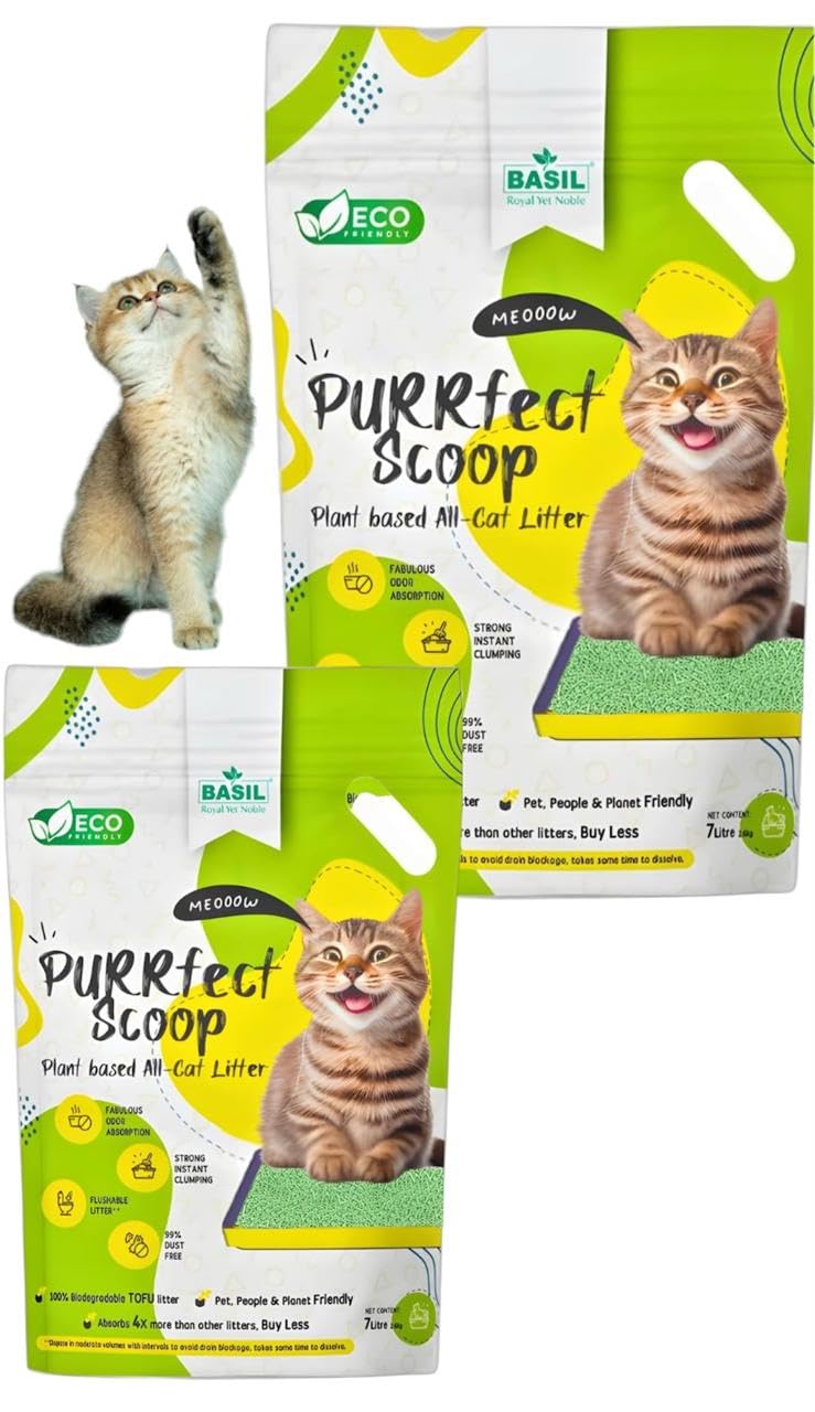See full amazon price history chart for Basil Purrfect Scoop Cat Litter | Plant Based TOFU Cat Litter | 7 LTR | 100% Natural & Biodegradable (Green Tea Scent) (Pack of 2) Basil Purrfect Scoop Cat Litter | Plant Based TOFU Cat Litter | 7 LTR | 100% Natural & Biodegradable (Green Tea Scent) (Pack of 2) (B0CZY2YLVS) Amazon Price History, Amazon Price Tracker