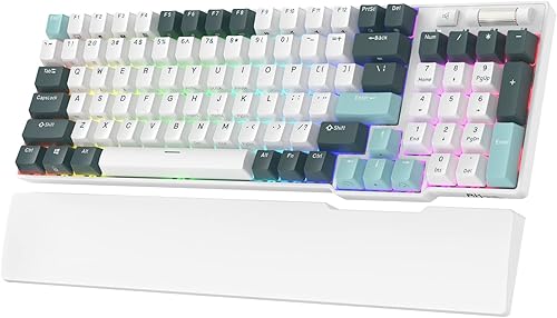 RK ROYAL KLUDGE RK96 RGB Limited Ed, 90% 96 teclas inalámbricas triple modo Bluetooth 5.02.4GUSB-C Teclado mecánico intercambiable en caliente con