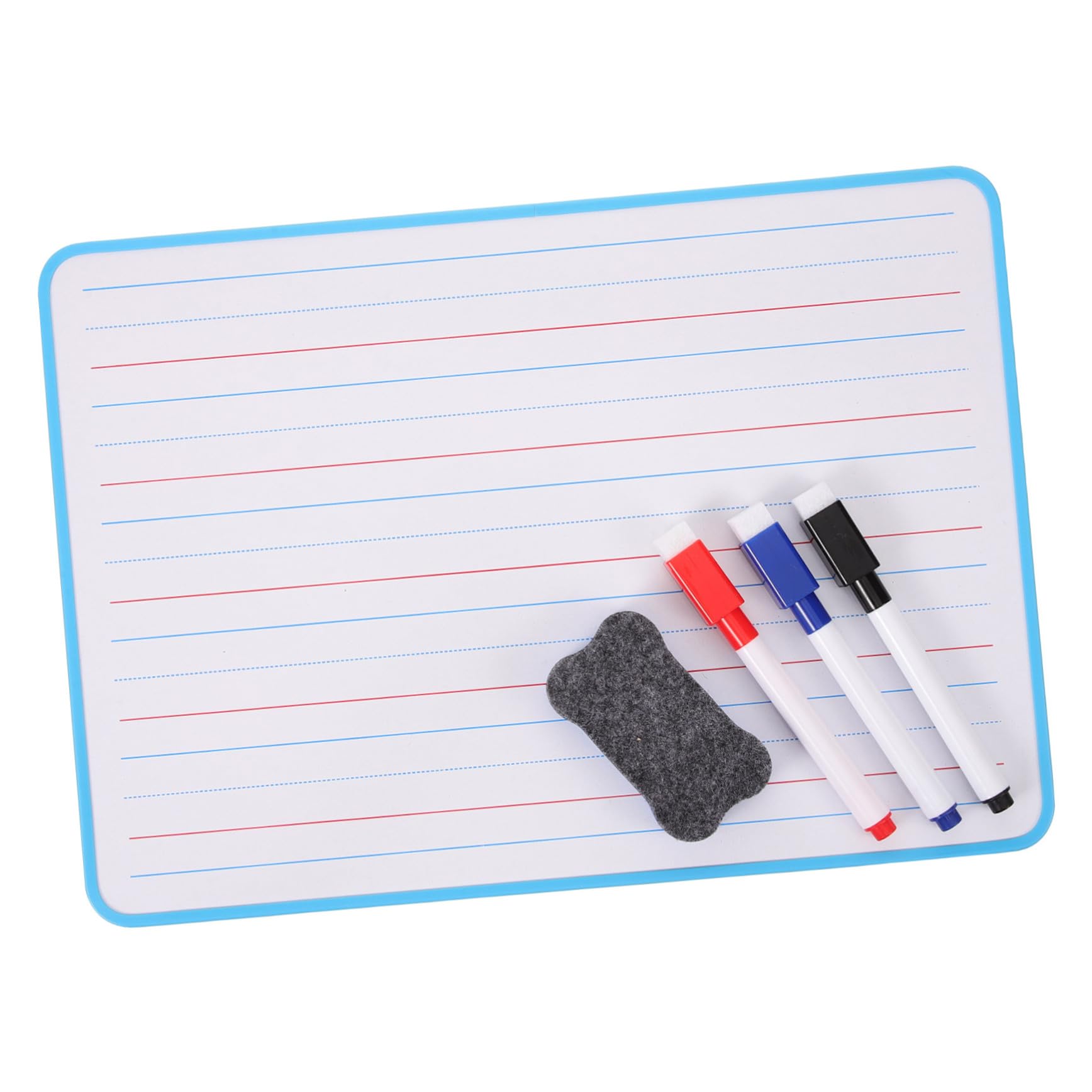Vaguelly Erasable Whiteboard Small Whiteboard Mini Dry Erase Board Double Sided Note Boards Lined Dry Erase Board Lined White Board Kids Child Plastic Blackboard Handheld 30.5 * 21.3 * 0.4cm