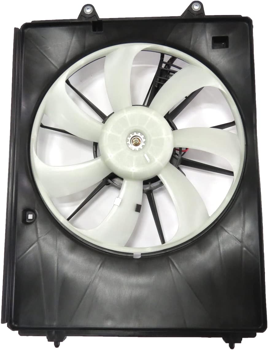 TYC 611490 Right Replacement Cooling Fan Assembly Compatible with Acura MDX, Black