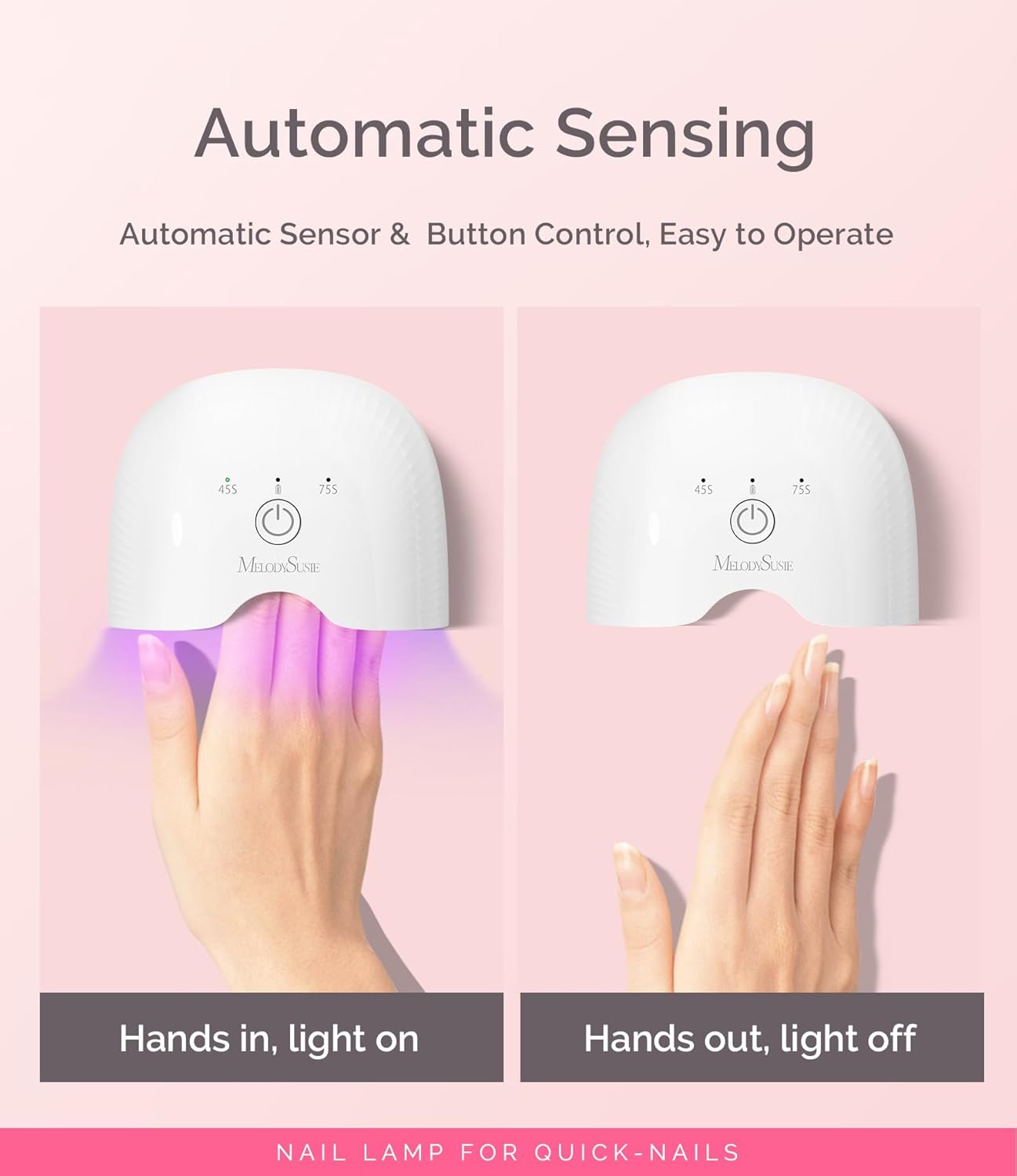 MelodySusie Cordless UV Nail Lamp P-ART06G with Nail Drill PC100G (Black)