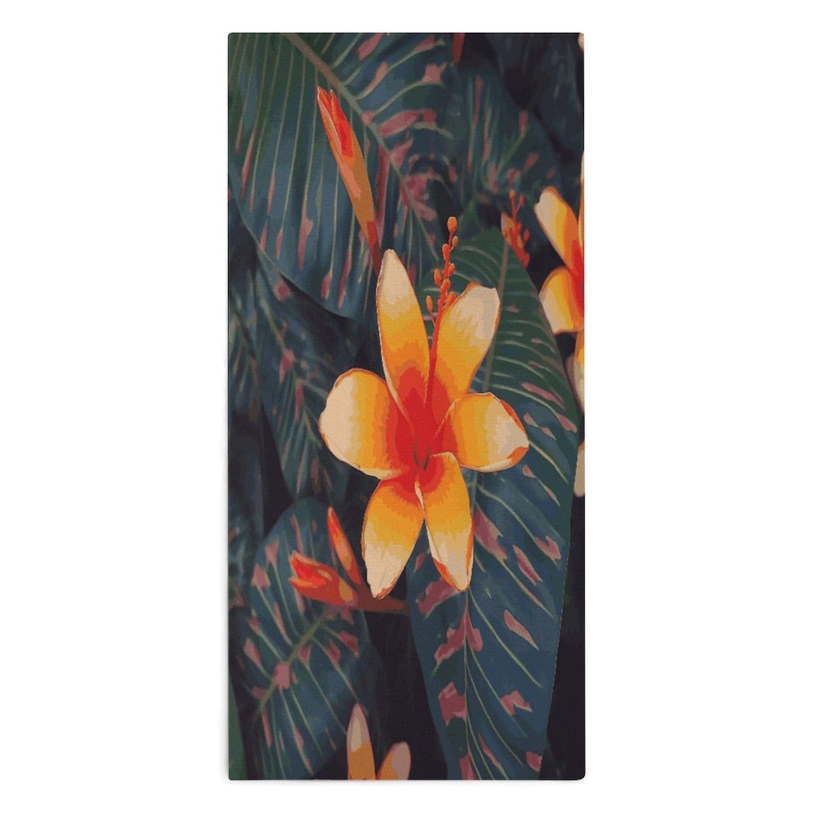 Btcowzrv Style Hawaii Tropical Flower Bath Towel Beach Towels Shower Towel