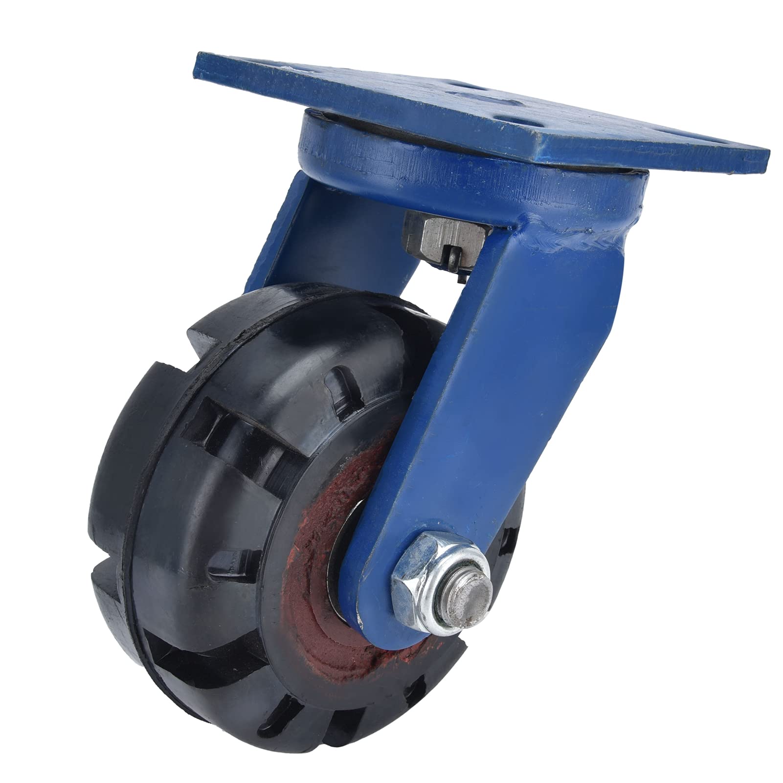 Hochleistungs-Lenkräder für Trolley und Werkzeugwagen, 360 Grad, Universal-Gummi, 1984 Lb Tragfähigkeit, 145 Mm Durchmesser
