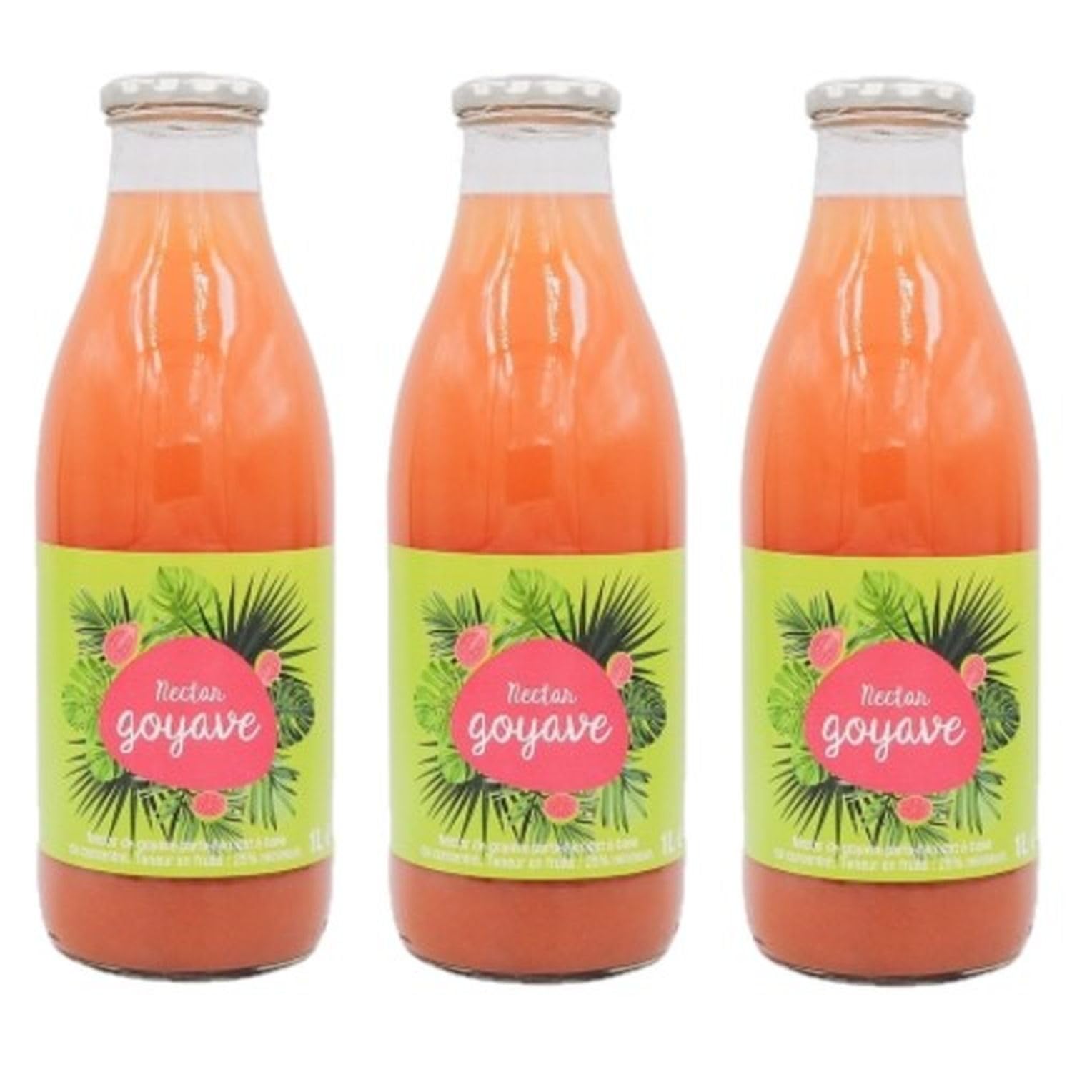 Lot 3x Nectar de goyave - Bouteille 1L