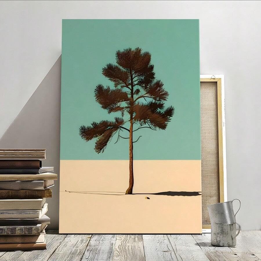 Impression sur toile de pin minimaliste décoration murale 30x40