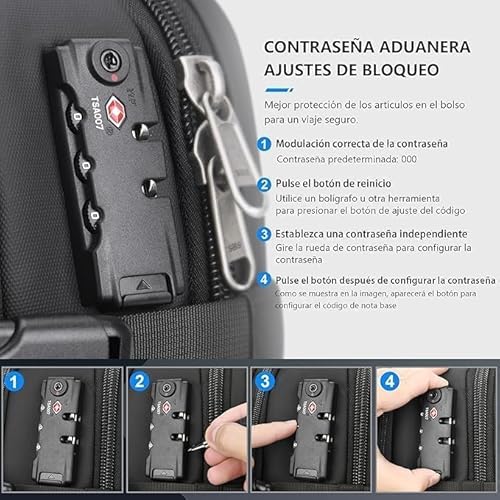 LOKASS 60L Expandable Vacuum Backpack Hand Luggage Travel Backpack Large Backpack for Men and Women - 4