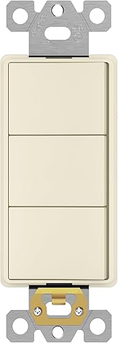 Miniatura 8 de ENERLITES Interruptor decorativo de combinación triple basculante de paleta, acabado brillante, terminal de tierra, cableado lateral, solo cobre,