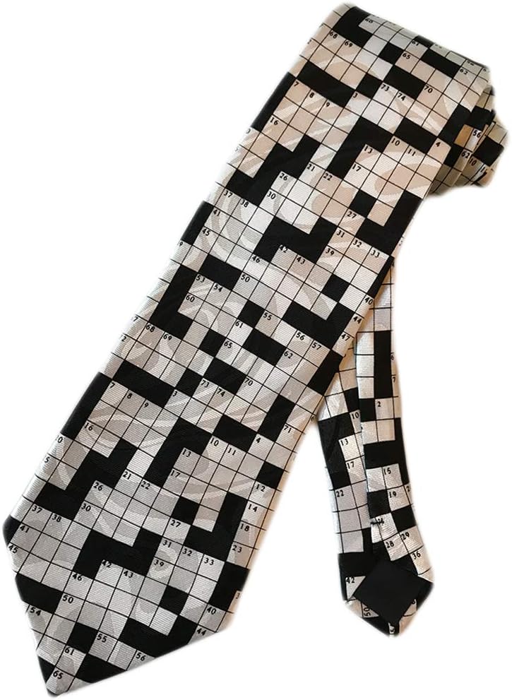 Steven Harris Crossword Puzzle Men's Neck Tie I'm Puzzled
