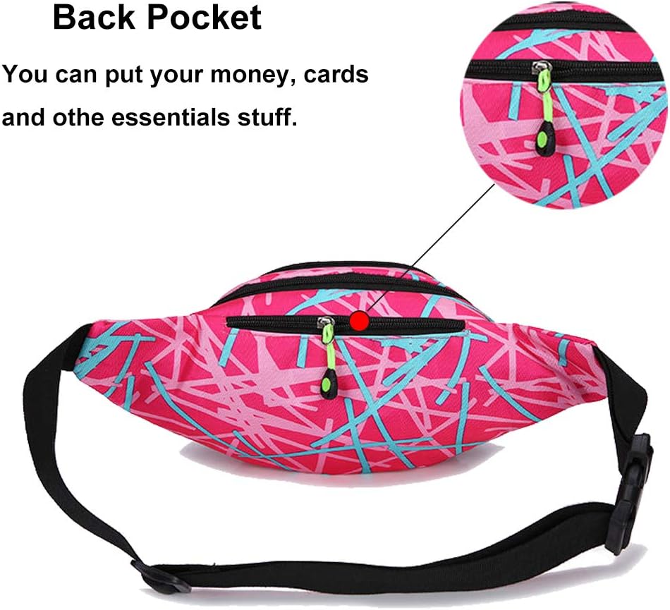 Ausion Fanny Pack Waist Bag for Men&Women Adjustable Belt Hip Bum Bag Fashion Water Resistant Hiking Waist Bag for Traveling Casual Running Hiking Cycling image 5