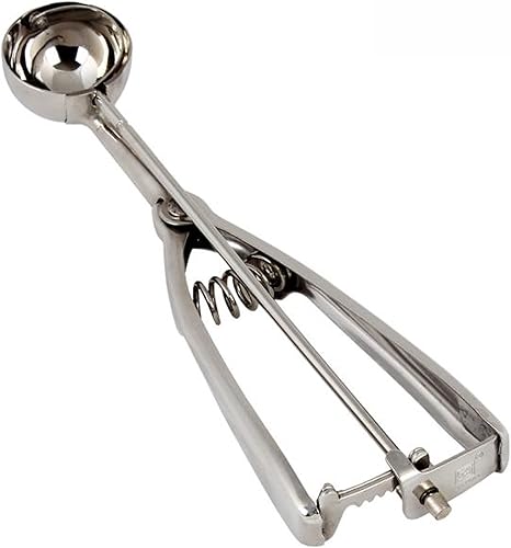 Miniatura 7 de -Cuchara de porción de 1-14 oz N 30 con mango de doble agarre de acero inoxidable - Cuchara de helado para hornear cucharas de galletas para control