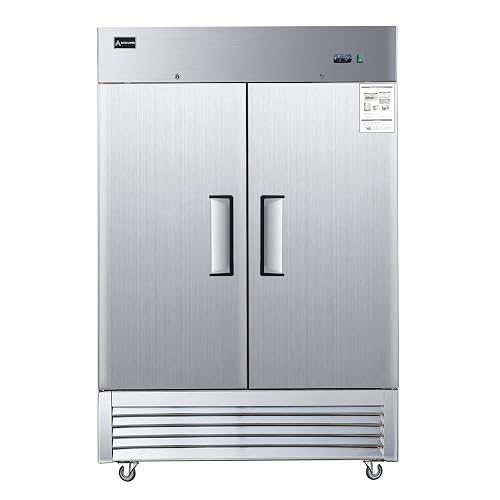 Aceland ETL Certified Commercial Freezer 2 door Stainless Steel Reach