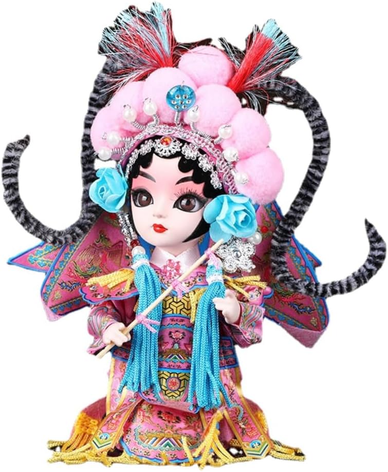 14cm Chinese Style Characteristic Small Peking Opera Character Facial Makeup