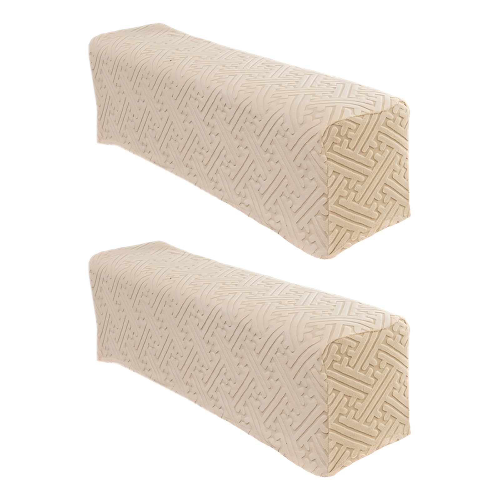 Kaeltsyn Of Stretch Sofa Arm Covers with Antislip Skirt for L Shape Sectional Recliner Couch Machine Washable Velvets Fabric Stretchable Sofa Arm Slipcover