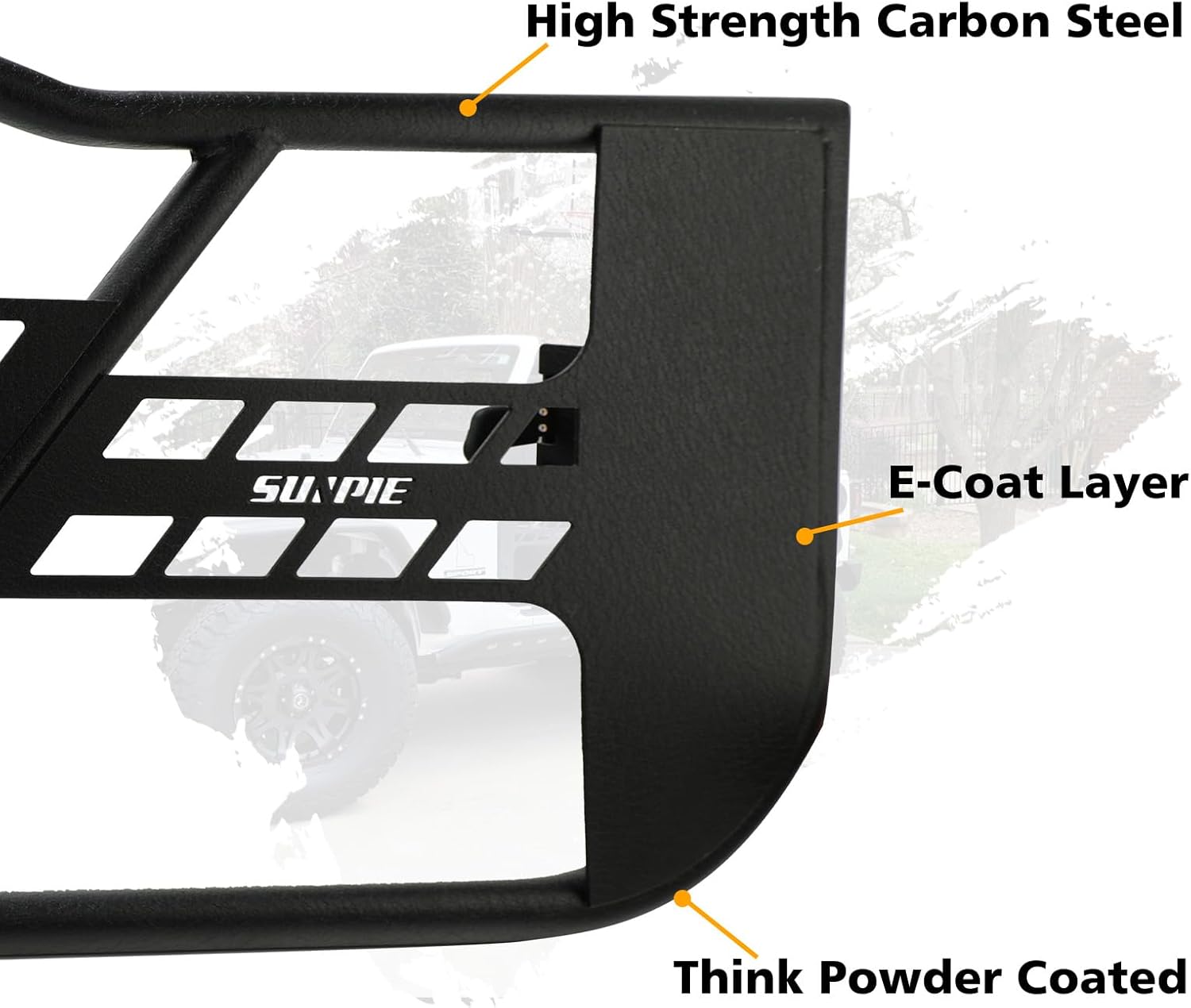 SUNPIE Tube Door 4 Doors Tubular Doors JL Half Door Front Door Compatible with 2018-2024 Jeep Wrangler JL 4 Doors JLU Gladiator JT (2018-2024 JL 4Doors)