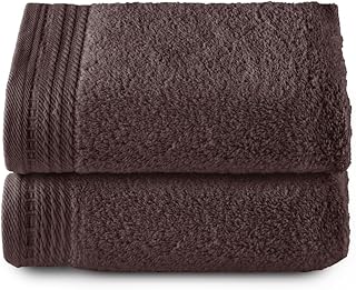 Top Towel - Premium - Toallas de baño Grandes - Toallas baño -2 Toallas de Manos -50 x 100 cms - Algodon 100% - 600 Gramos - Marron