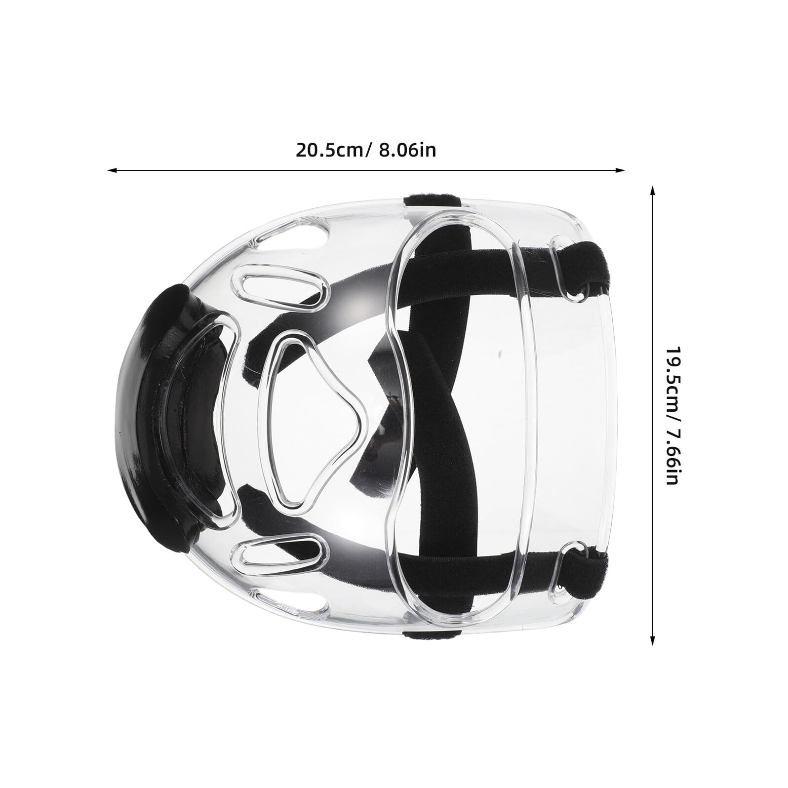 Cabilock Maschera Protettiva Viso Taekwondo 2 Pezzi Protezione Staccabile Casco Protettivo Completo Leggero e Trasparente per Allenamento Karate Kickboxing e Wrestling Adulti e Giovani