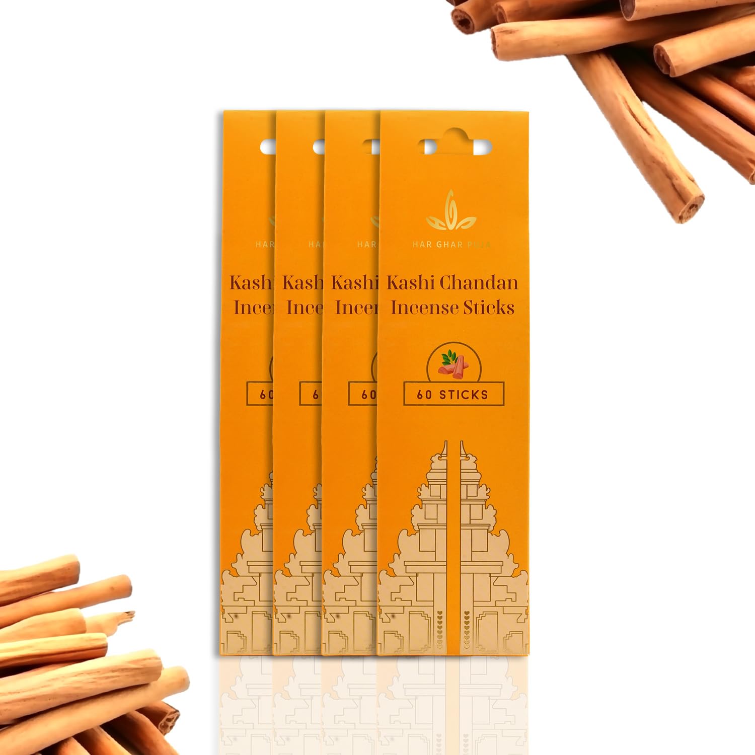 Chandan Agarbatti Sticks for Pooja & Home |240 Incense Sticks for Home Fragrance |Natural Agarbatti Stick|Long Lasting Dhoop Agarbatti for Meditation, Temple & Room Freshener Pack of 4-picture-17