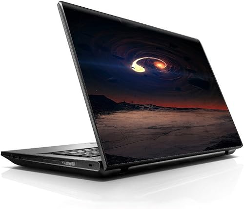 Vinilo adhesivo para portátil de 15 15.6 pulgadas, compatible con HP Lenovo Apple Mac Dell Compaq Asus Acer  Black Hole Scene
