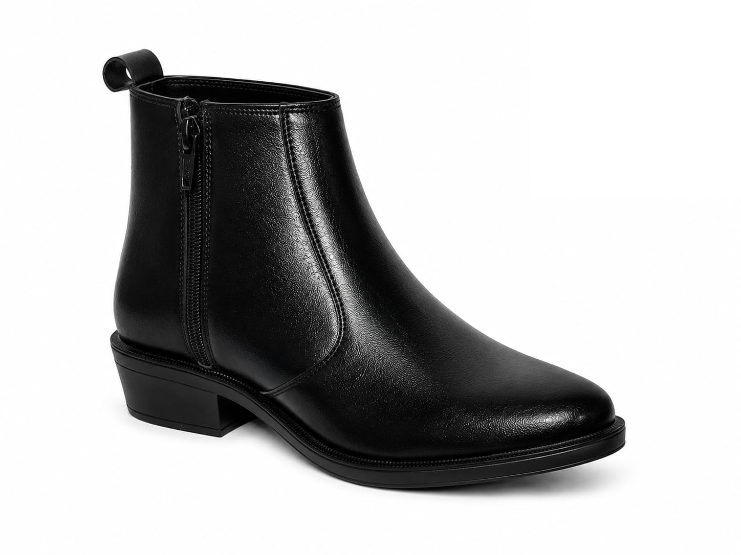 Pencil Zipper Ankle Boots – Premium Formal Dress Boots for Office PE-01)-image-12