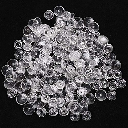 Betterjonny 100 Sets Clear Kam Snaps, Size 20 T5 Resin Plastic Snaps Buttons Fasteners Punch Poppers For Clothing Crafts #TOP1